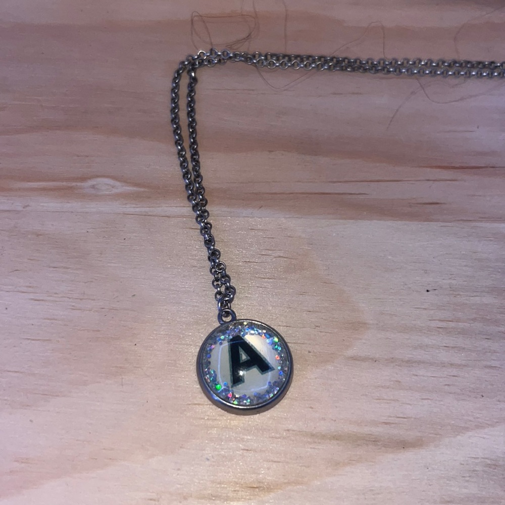 Beautiful a letter necklace